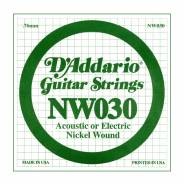 D'ADDARIO NW030 - Singola per Acustica o Elettrica (030)