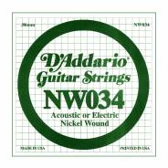 D'ADDARIO NW034 - Singola per Acustica o Elettrica (034)