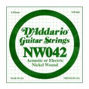 D'ADDARIO NW042 - Singola per Acustica o Elettrica (042)