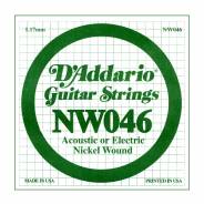 D'ADDARIO NW046 - Singola per Acustica o Elettrica (046)