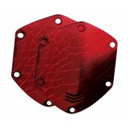 V-MODA Placca Esterna per Cuffie / Croc Skin Red