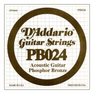 D'ADDARIO PB024 - Singola per Acustica Phosphor Bronze (024)