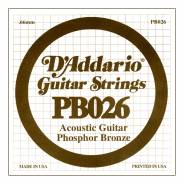 D'ADDARIO PB026 - Singola per Acustica Phosphor Bronze (026)