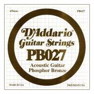 D'ADDARIO PB027 - Singola per Acustica Phosphor Bronze (027)