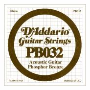 D'ADDARIO PB032 - Singola per Acustica Phosphor Bronze (032)