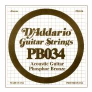 D'ADDARIO PB034 - Singola per Acustica Phosphor Bronze (034)