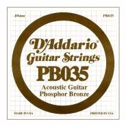 D'ADDARIO PB035 - Singola per Acustica Phosphor Bronze (035)