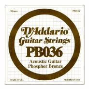 D'ADDARIO PB036 - Singola per Acustica Phosphor Bronze (036)