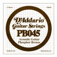 D'ADDARIO PB045 - Singola per Acustica Phosphor Bronze (045)