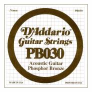 D'ADDARIO PB030 - Singola per Acustica Phosphor Bronze (030)