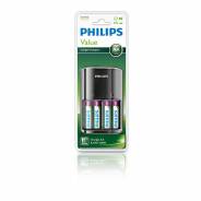 Philips Multilife Caricatore Batterie 4 x AA e AAA Batterie Incluse