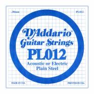 D'ADDARIO PL012 - Singola per Acustica o Elettrica Plain Steel (012)