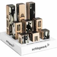 0 Schlagwerk - SK POS 1 - Espositore Shaker da tavolo con 3x SK 30, SK 35, SK 40