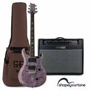 PRS SE Custom 24 Quilt Violet + Blackstar HT CLUB 40 MKIII