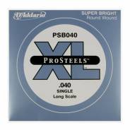 D'ADDARIO PSB040 - Singola per Basso Elettrico Pro Steels (040)