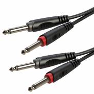 0 SOUNDSATION - Cavo adattatore 2x6.3mm Jack maschio MONO - 2x6.3mm Jack maschio MONO / 0.6mt