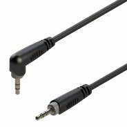 0 SOUNDSATION - Cavo adattatore 3.5mm Jack angolato maschio STEREO - 3.5mm Jack maschio STEREO / 3mt