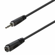 0 SOUNDSATION - Cavo adattatore 3.5mm Jack maschio STEREO - 3.5mm Jack femmina STEREO / 3mt