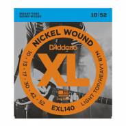 0 D'ADDARIO - EXL140 Nickel Wound, Light Top/Heavy Bottom, 10-52