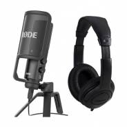 Rode NT USB Pack - Microfono da Studio USB con Cuffie