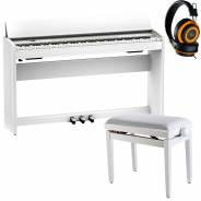 Roland F701 Bianco Piano Digitale 88 Tasti con Panchetta e Cuffia