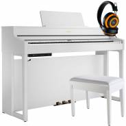 Roland SET HP-702 White Satin + Panchetta + Cuffie