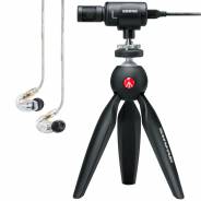 Shure Motiv MV88+ Video Kit con Auricolari Trasparenti SE215 Clear