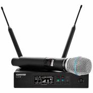 Shure QLXD24E/Beta 87C G51 - Radiomicrofono Sistema Microfonico Wireless Senza Fili UHF con Trasmettitore Palmare