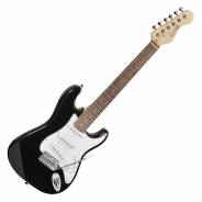 Soundsation Chitarra Elettrica 3/4 Tipo Stratocaster Black