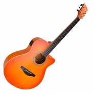 0 SOUNDSATION SAGUARO-HW-CE OR - Chitarra Acustica Cutaway Amplificata Con Finitura Hand Wiped