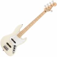 SQUIER Affinity Series Jazz Bass V Maple Fingerboard White Pickguard Olympic White