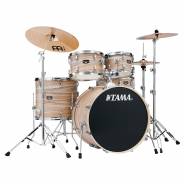 Batteria Acustica Tama Imperialstar IE50H6W Natural Zebrawood Wrap con Piatti Meinl