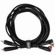 Udg U97005BL - ULTIMATE AUDIO CABLE SET RCA STRAIGHT - RCA ANGLED BLACK