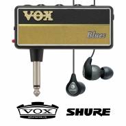 Vox Amplug 2 Blues con Shure SE112 Grigi