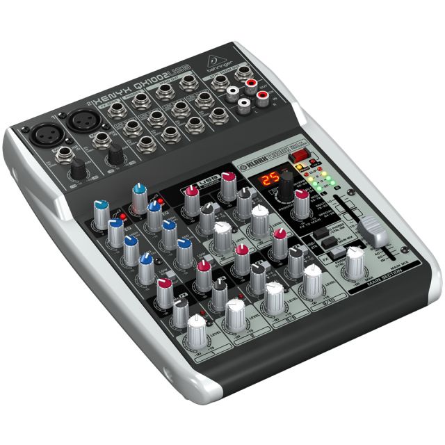 BEHRINGER Xenyx QX1002 Mixer 10 Canali con Effetti USB Audio DJ e Karaoke