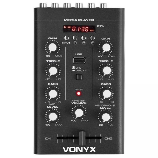 Vonyx STM500BT Mixer Dj Bluetooth Mp3