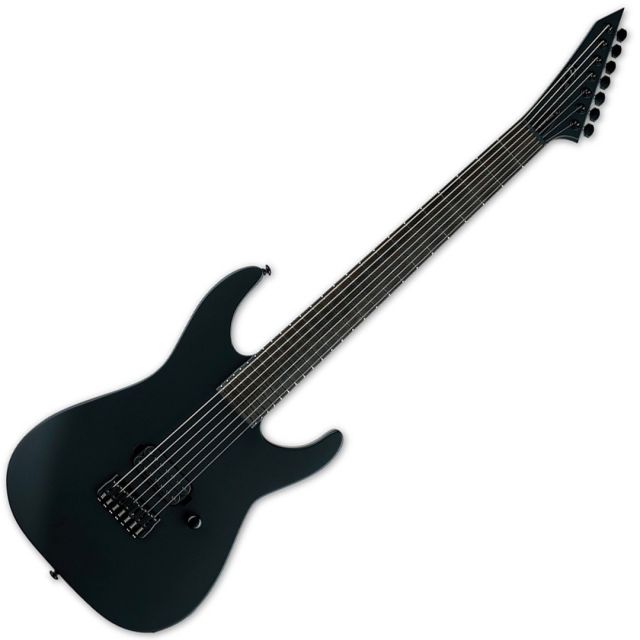 ESP LTD M-7B HT Black Metal Black Satin