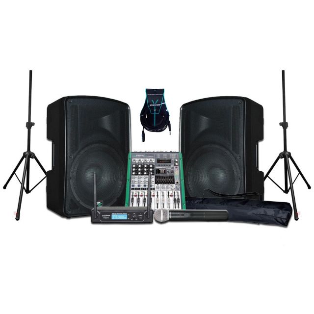 ZZIPP Sistema Audio DJ Impianto Completo per Karaoke 320W