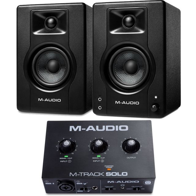 M-Audio BX3 (Coppia) con M-Track Solo