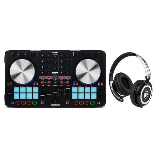 RELOOP DJ BeatMix 4 MKII Controller MIDI/USB per Serato + Cuffia Reloop RHP5