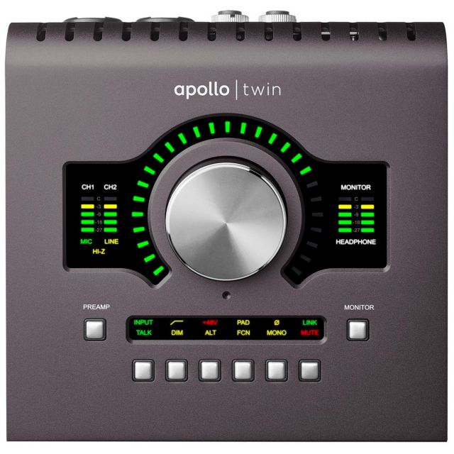 Universal Audio Apollo Twin Duo MKII MK2 - Interfaccia Audio Thunderbolt 2x6 per Mac e PC