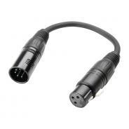 Adam Hall Cables K3 DGF 0020 - Cavo Adattatore XLR/DMX 20cm