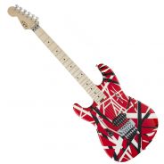 EVH Striped Series LH R/B/W Red with Black and White Stripes