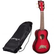 Kala KA-SWB-BK Ukulele Soprano Waterman Nero Opaco Satinato in ABS con Custodia 