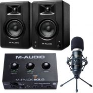 M-Audio BX3 (Coppia) con M-Track Solo + Marantz MPM-1000