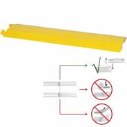 Showtec Cable Cover 4 Pedana Copricavo Passacavo in ABS Giallo 1030x272x37mm