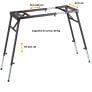 Supporto per Tastiere Pieghevole Base Tavolo Stand DJ Mixer Giradischi Consolle