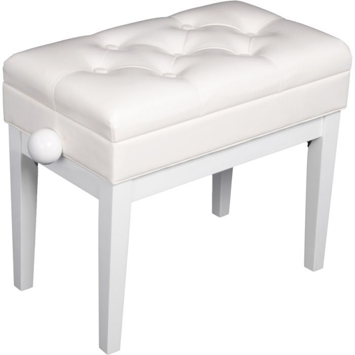 Panca Panchetta Sgabello per Pianoforte Bianco Quik Lok PB/106 WHL