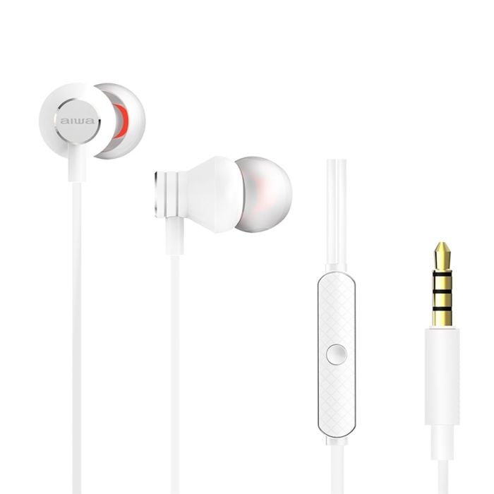 Auricolari stereo In-Ear bianco con microfono AIWA ESTM-50WT White
