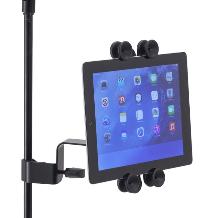 Supporto Tablet/iPad Aggancio a Asta Microfono Leggio SoundSation Tabstand-200